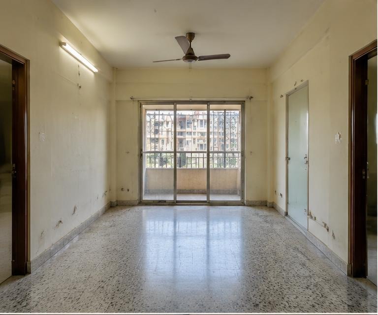 Dated apartment living room