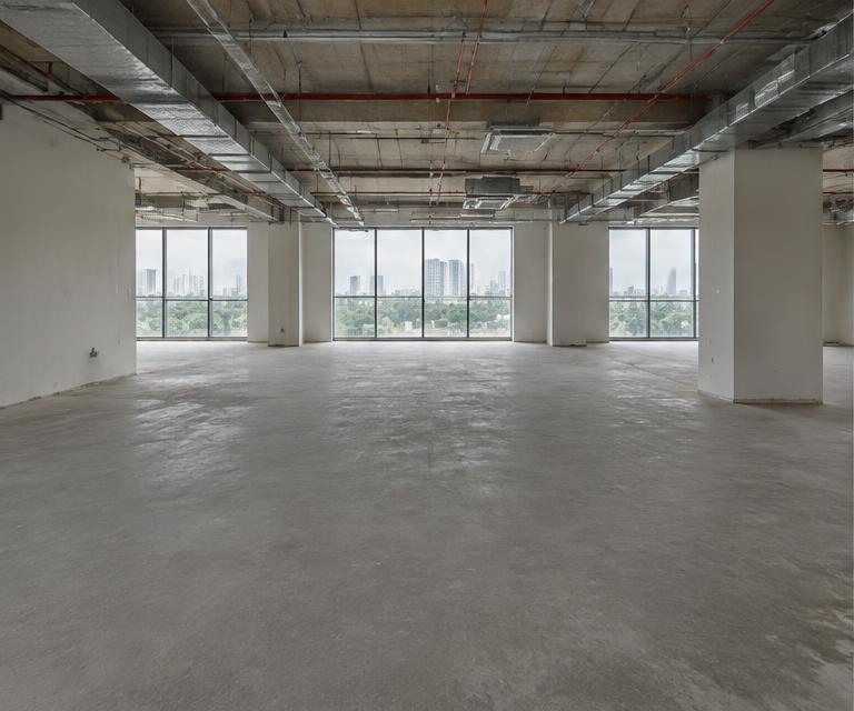 Unfinished office floor plate