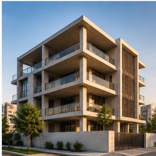 Structural and architectural design coordination for a residential project